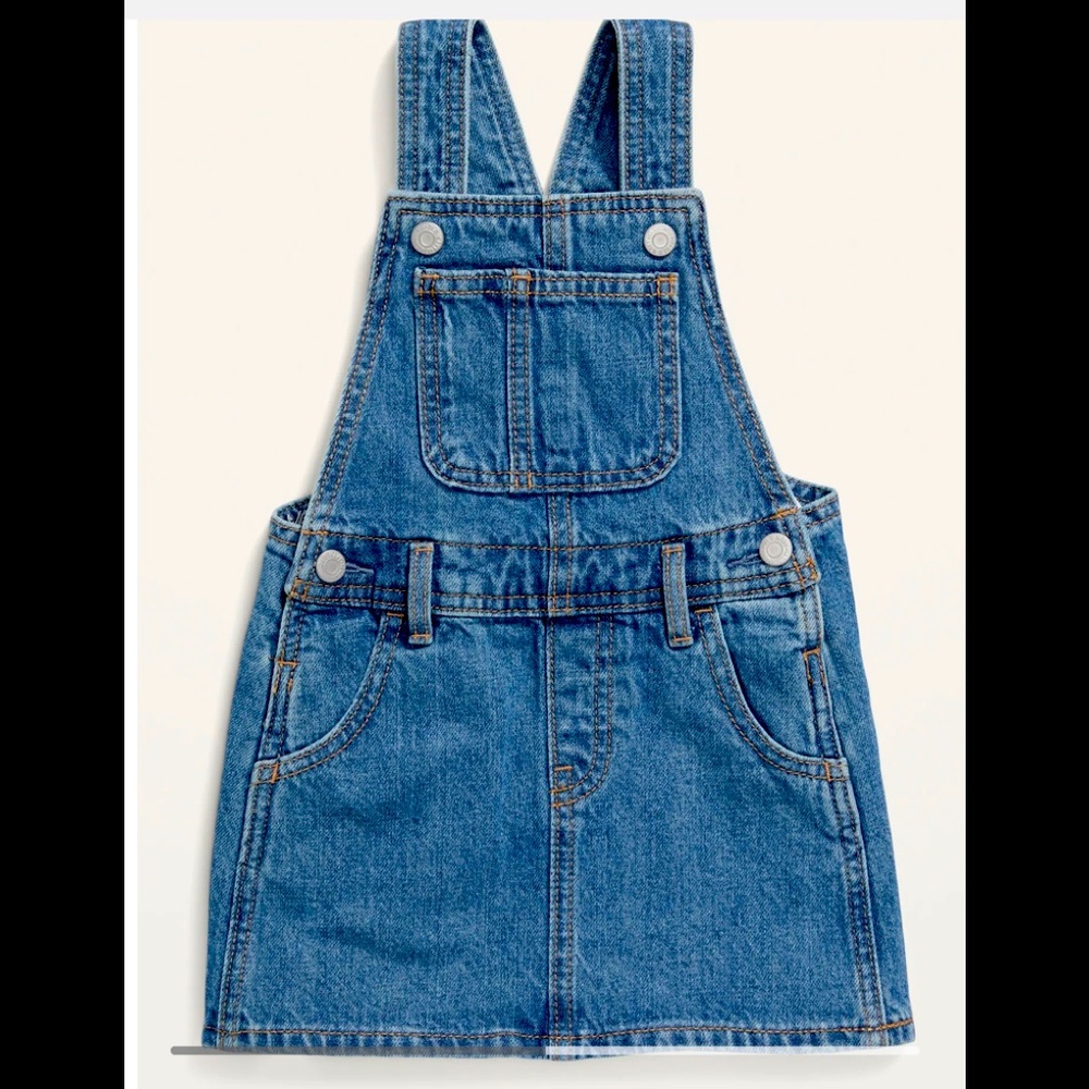 Medium-Wash Jean Skirtall - Picture 1 of 2